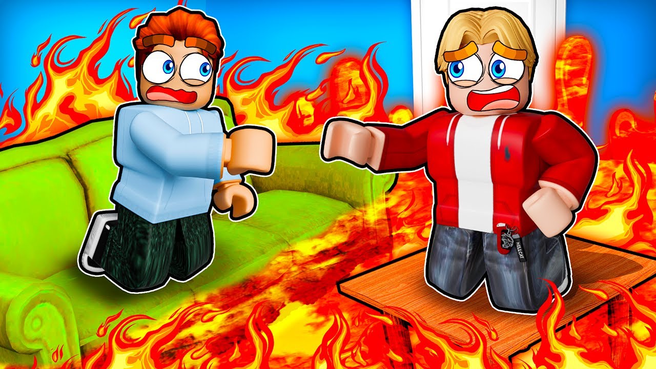 Roblox Men Golvet Är LAVA!