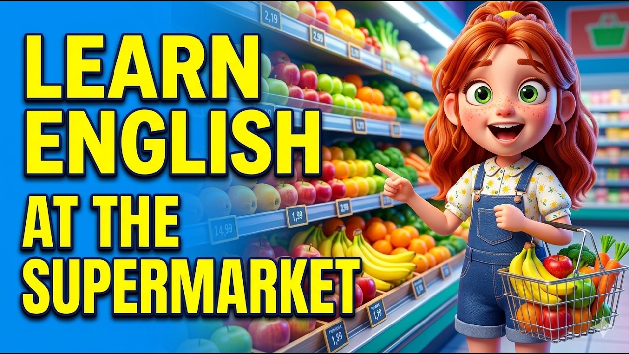 Learn English at the Supermarket  25 Easy Sentences for Beginners.