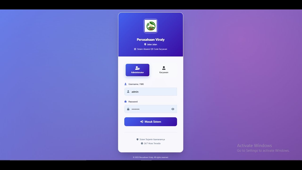 Sourcode Aplikasi Absensi Karyawan QR, GPS & WA Otomatis