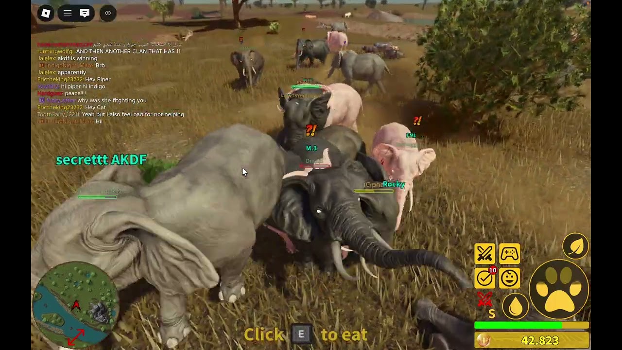 SAVANNAH LIFE MASSIVE ELEPHANT WAR - AKDF VICTORY -