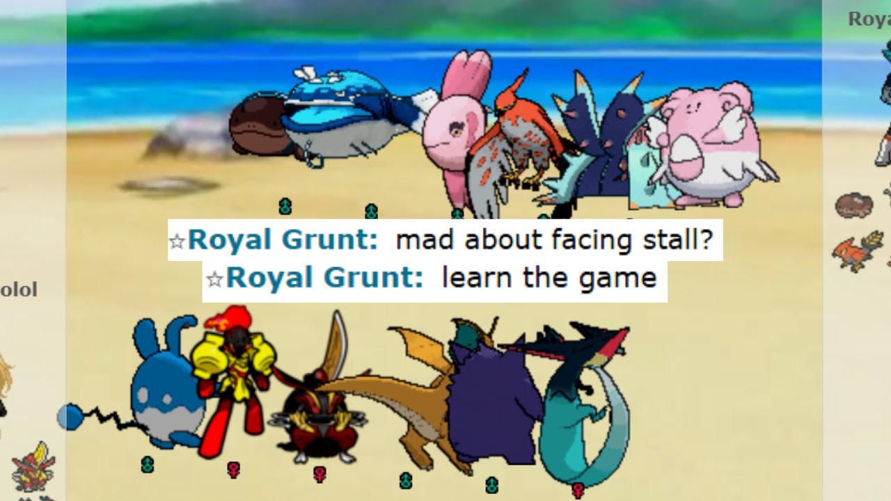 FULL CHOICED TEAM BRUTALLY SMASHED THIS STALLER ON POKEMON SHWODOWN !!