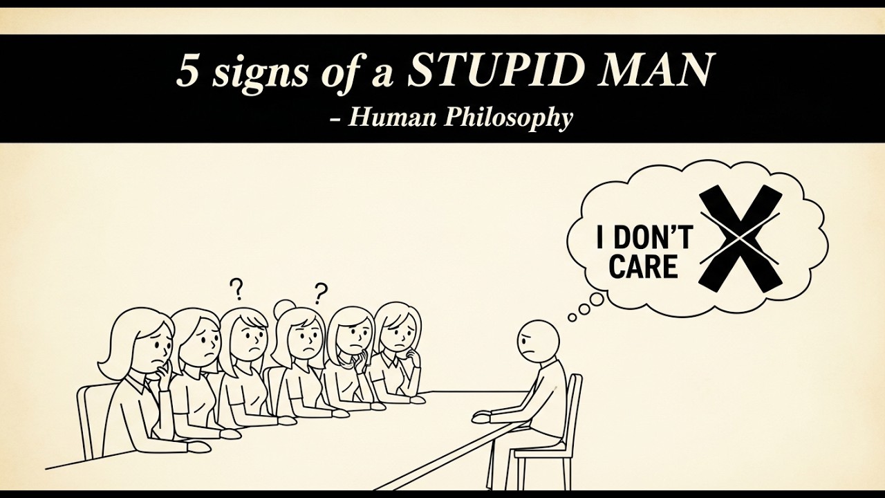 5 signs of a STUPID MAN   Human Philosophy