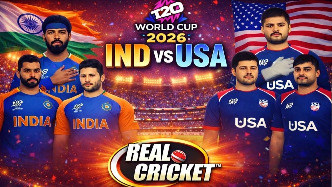 INDIA VS USA T20 WORLD 🌍 CUP INDIA WON THE MATCH SKY BEST KNOCK 🙌🏻💙 #realcricket 