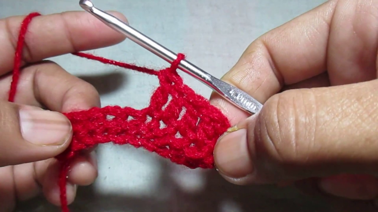 How to do double crochet without chain[Hindi