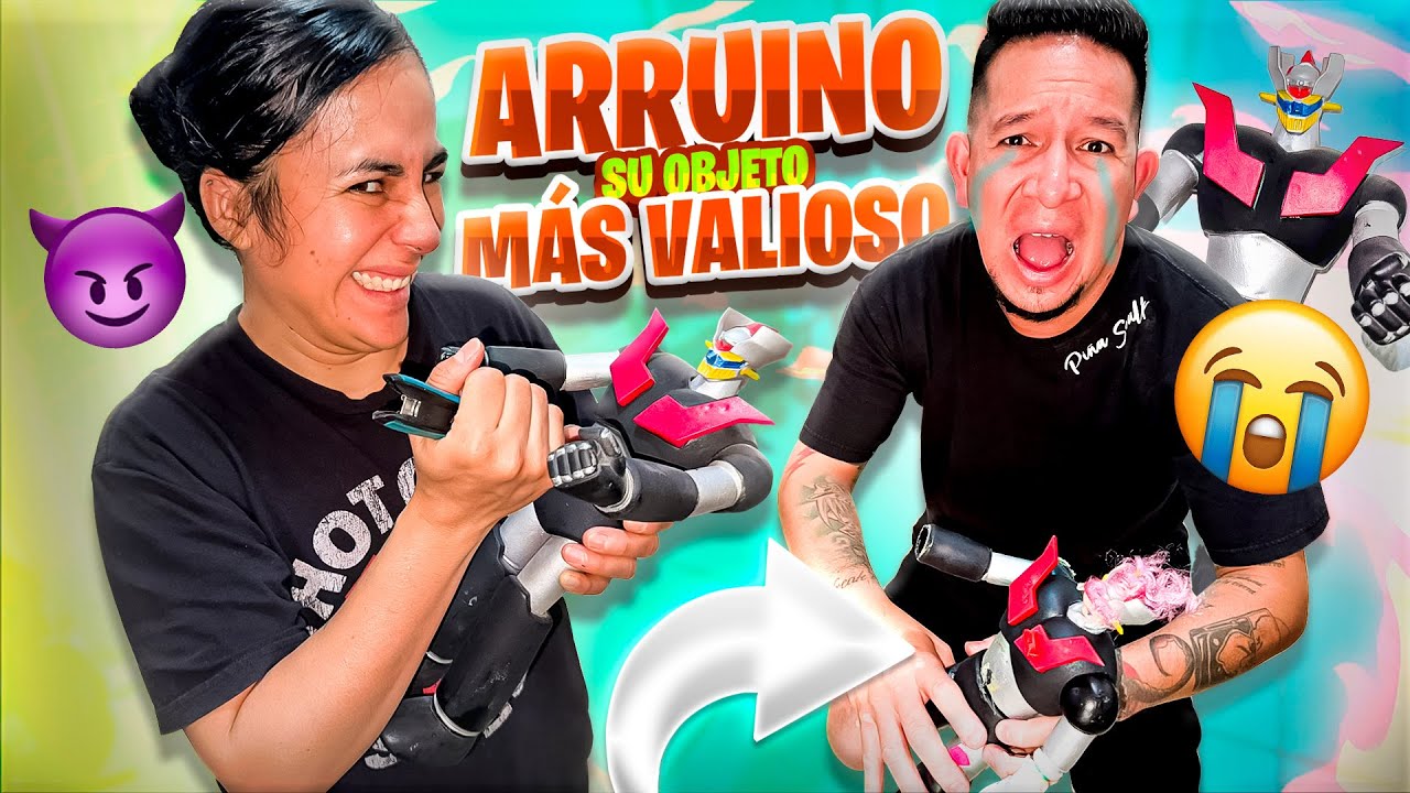 DESTRUÍ SU JUGUETE FAVORITO😱😂POR UN MENSAJE DE OTRA 😱😮😡