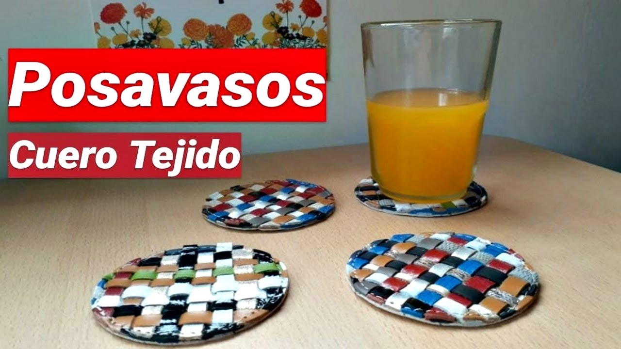 Posavasos - Cuero Tejido - CFP 410 - EP 3  // Making a Leather Coaster Set. Alfredo Di Benedetto