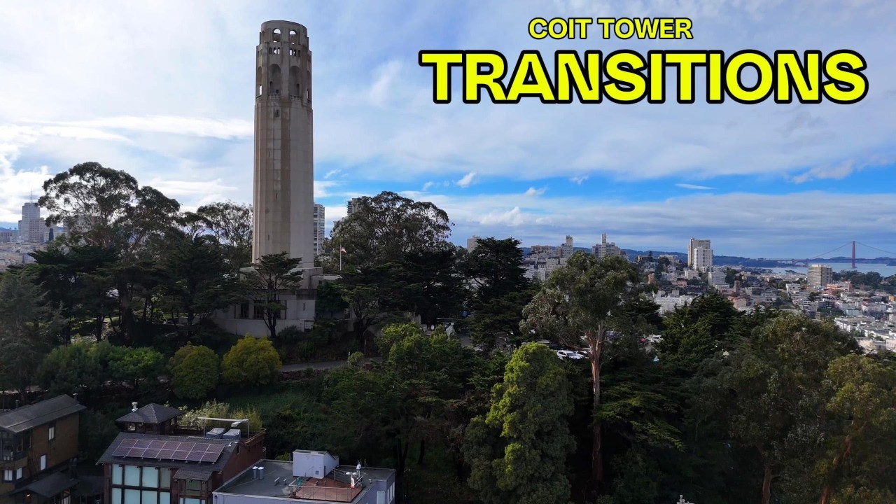 The Beacon of the Bay: Coit Tower in 4K Drone Footage