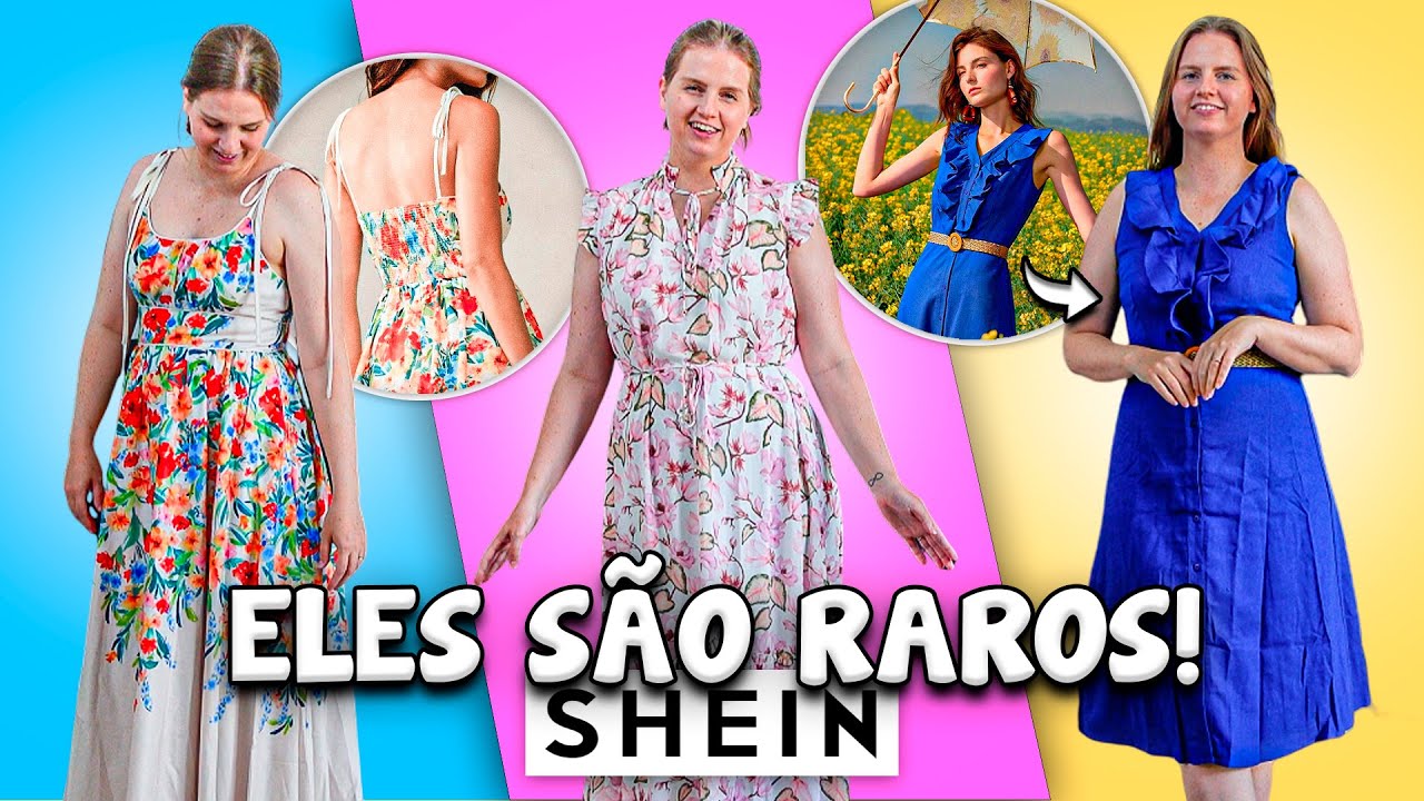 Comprei vestidos RAROS que encontrei na SHEIN