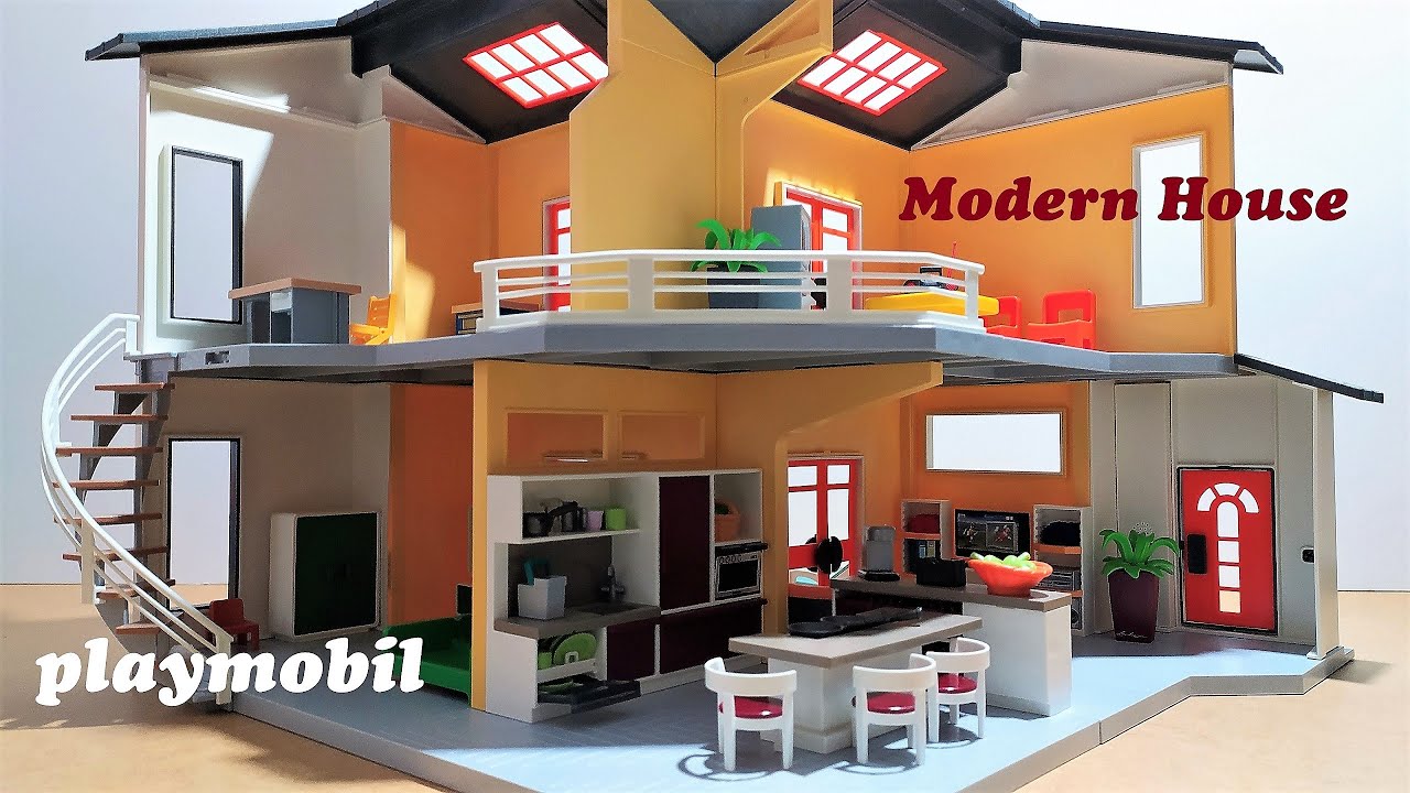 Playmobil Modern House - Build and furnish /Χτίζουμε και επιπλώνουμε το Μοντέρνο Σπίτι της playmobil