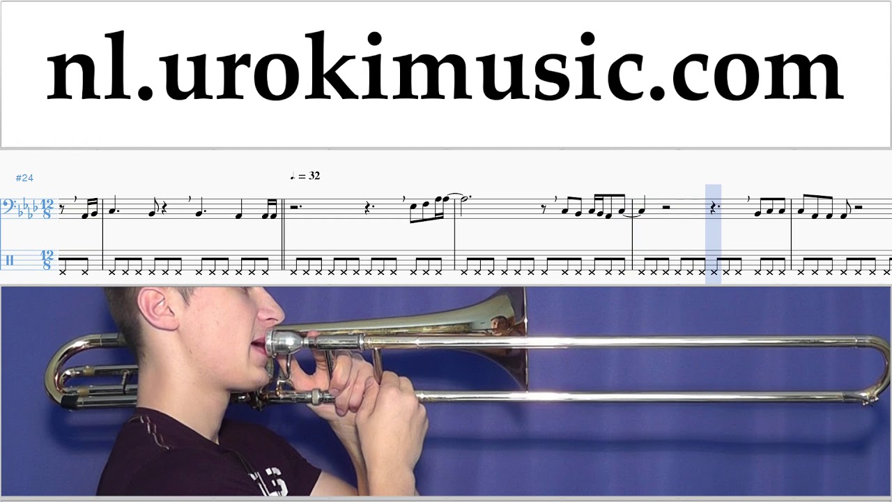 Tromboneles Ed Sheeran - Perfect Muzieknoten Cursus um-i374