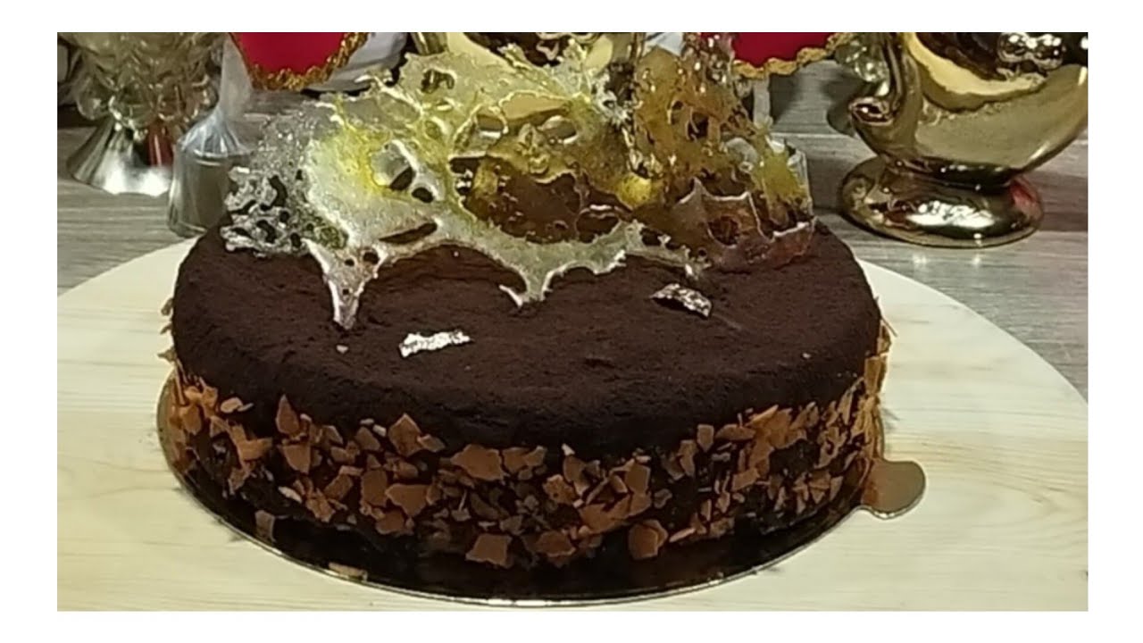 حلوى راقية بموس الشوكولا والكراميل Entremet chocolat caramel 👌🌺💜✌️