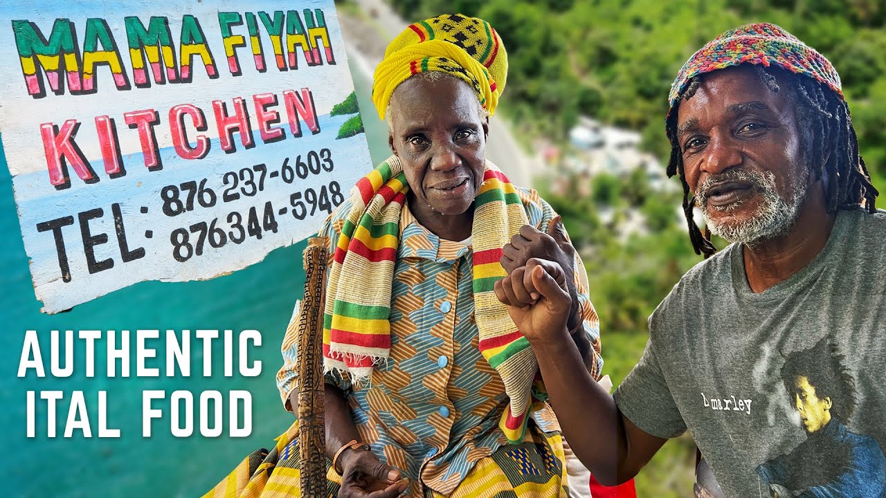 Rastafari ITAL FOOD at Mama Fiyah's with @Freelance Chucky !