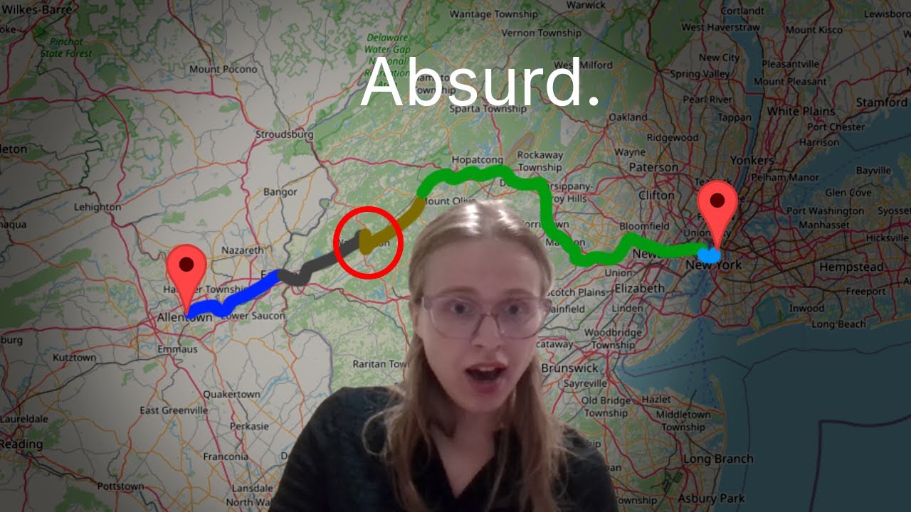 Из Аллентауна в Нью-Йорк только на местном транспорте!? | Малополезно 008