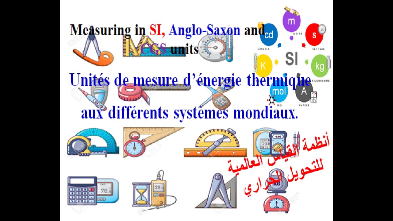 Unités de mesure d’énergie thermique aux différents systèmes mondiaux_Cours 16أنظمة القياس العالمية