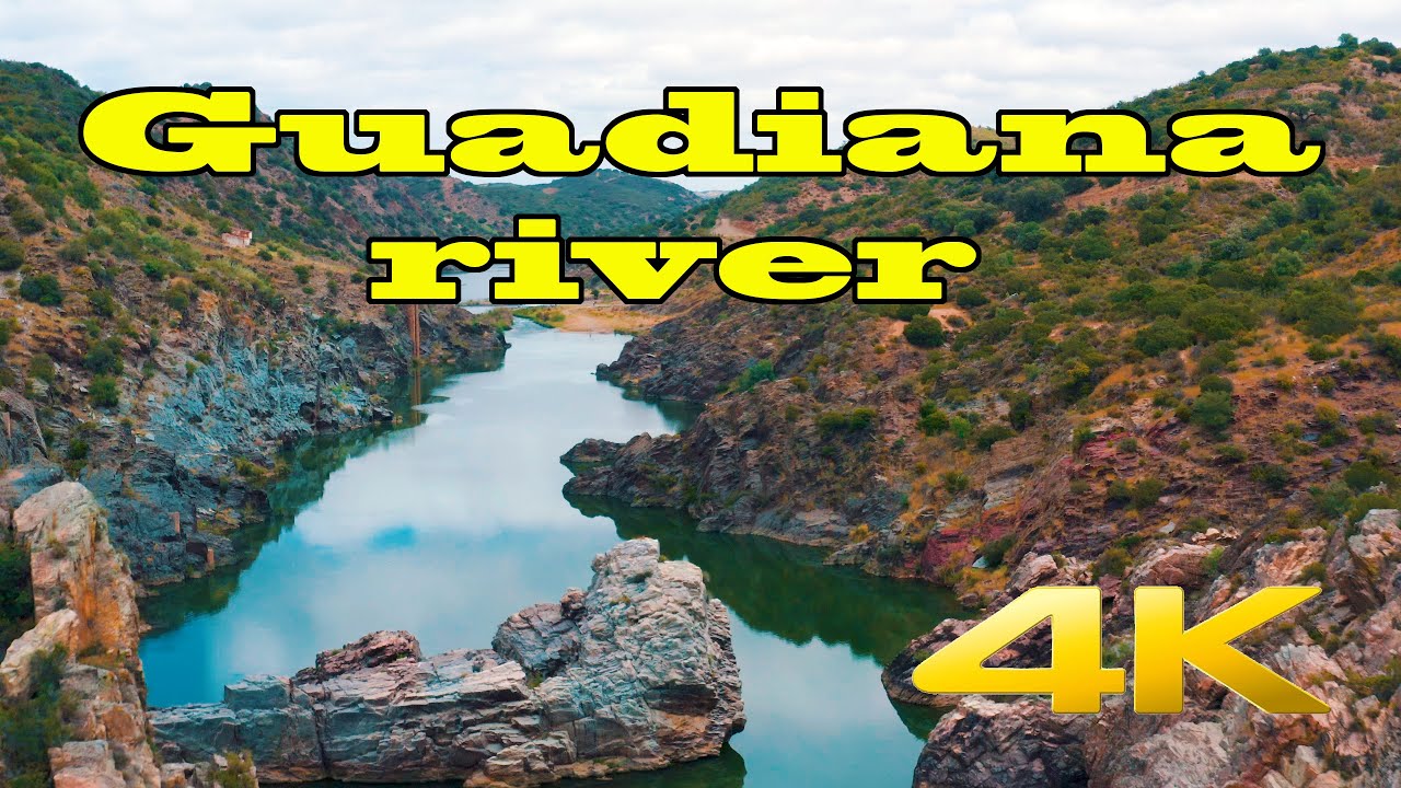 Flight above the Guadiana river. DJI Mavic 2 pro