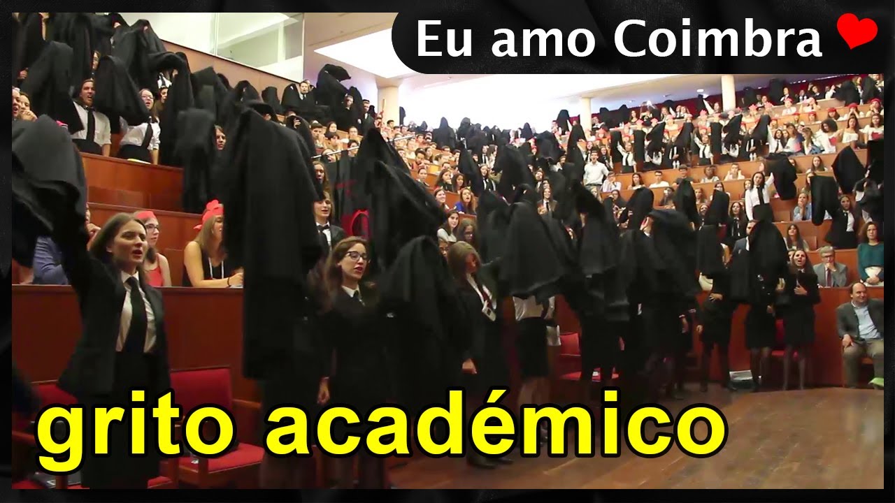 Grito académico F-R-A pelos estudantes da Universidade de Coimbra 💖 Eu amo Coimbra