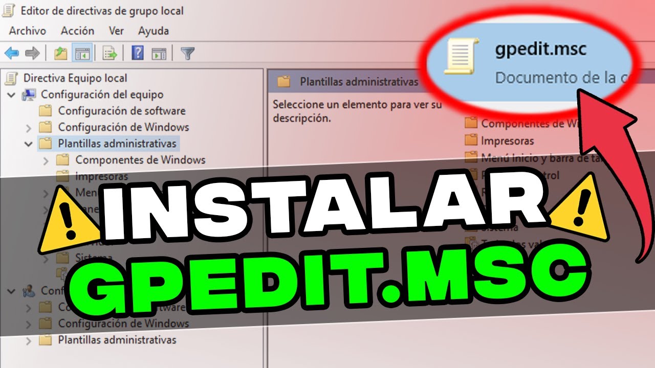Instalar gpedit.msc en cualquier version de Windows 10 (Editor de directivas de grupo local)