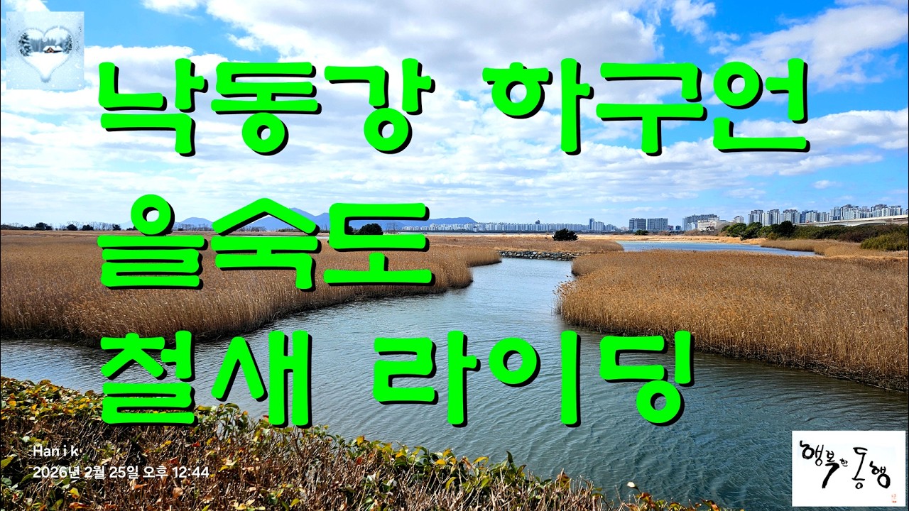 낙동강 하구언 을숙도 철새 라이딩 / 낙동강 하굿둑 / 삼락 생태공원 / 명지 새동네 나루터 / 맥도 생태공원 / 철새는 날아가고