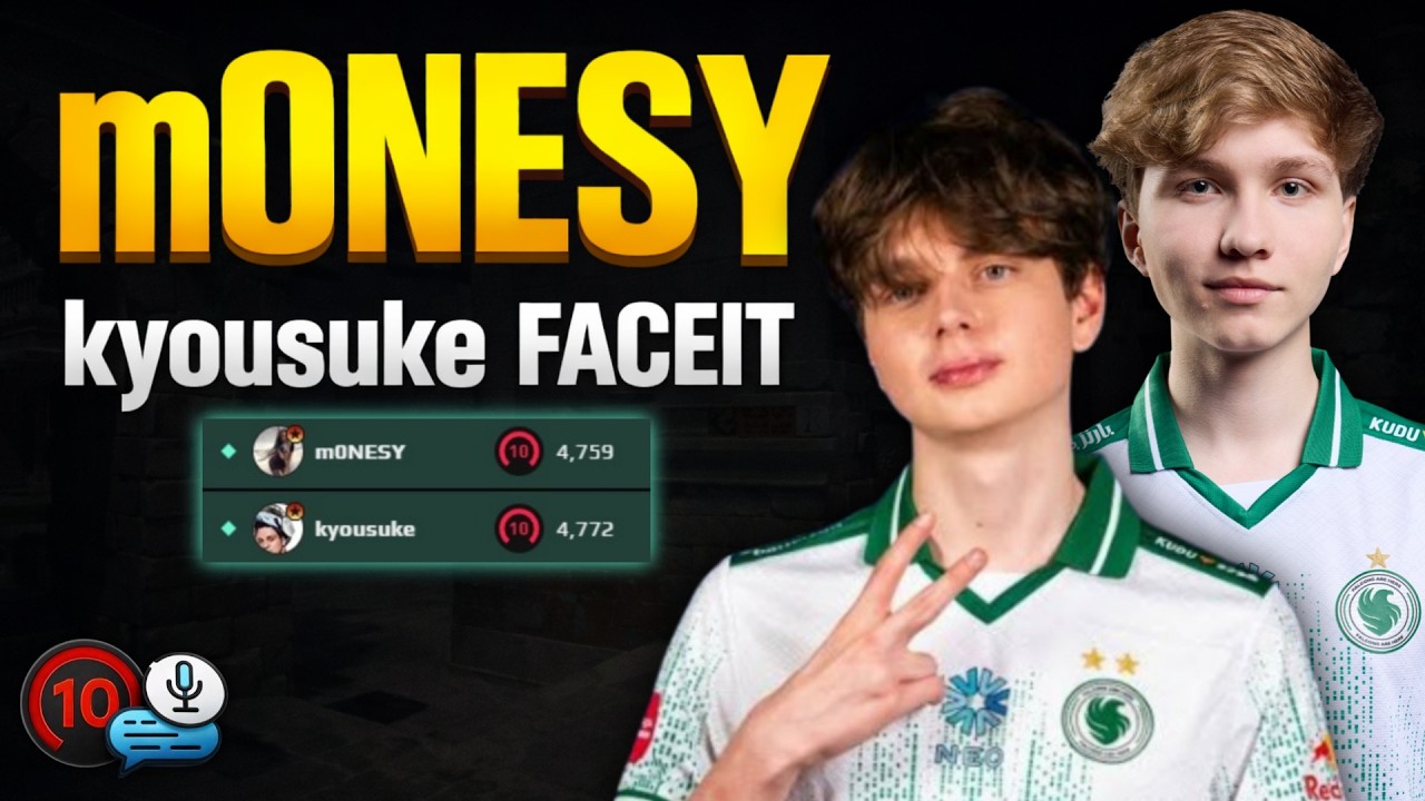 m0NESY and KYOUSUKE vs STRONG FACEIT Players | m0NESY Highlights! CS2