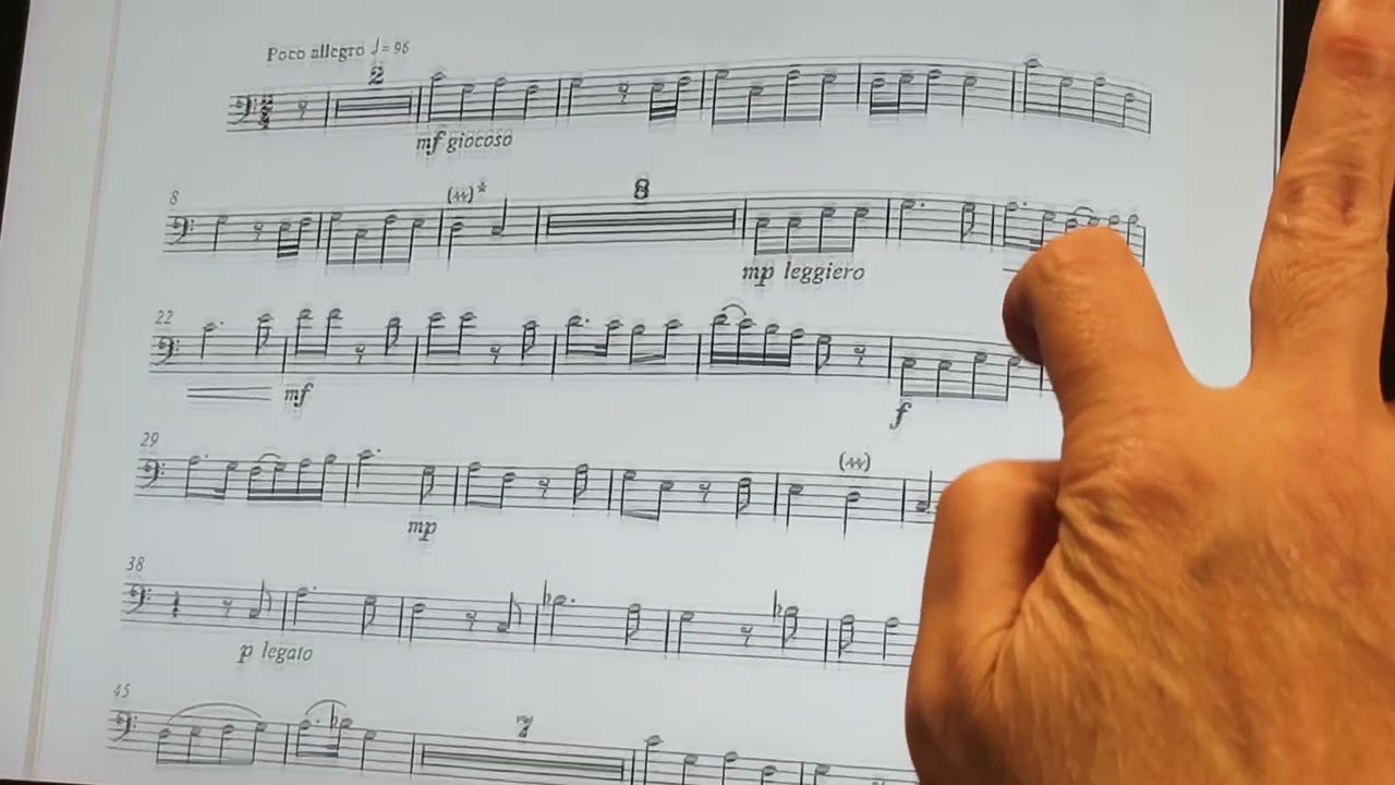 Beaufort Allegro by Tom Davoren for trombone solo