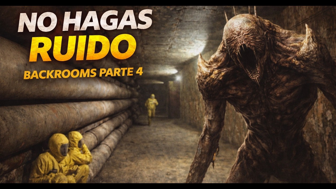 NO HAGAS RUIDO… EL MONSTRUO CIEGO NOS ESCUCHA 😱 | BACKROOMS PARTE 4