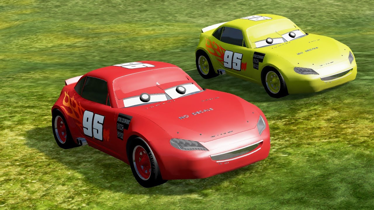 Cars vs - Lightning McQueen - Crash Testing #4 - BeamNG.Drive