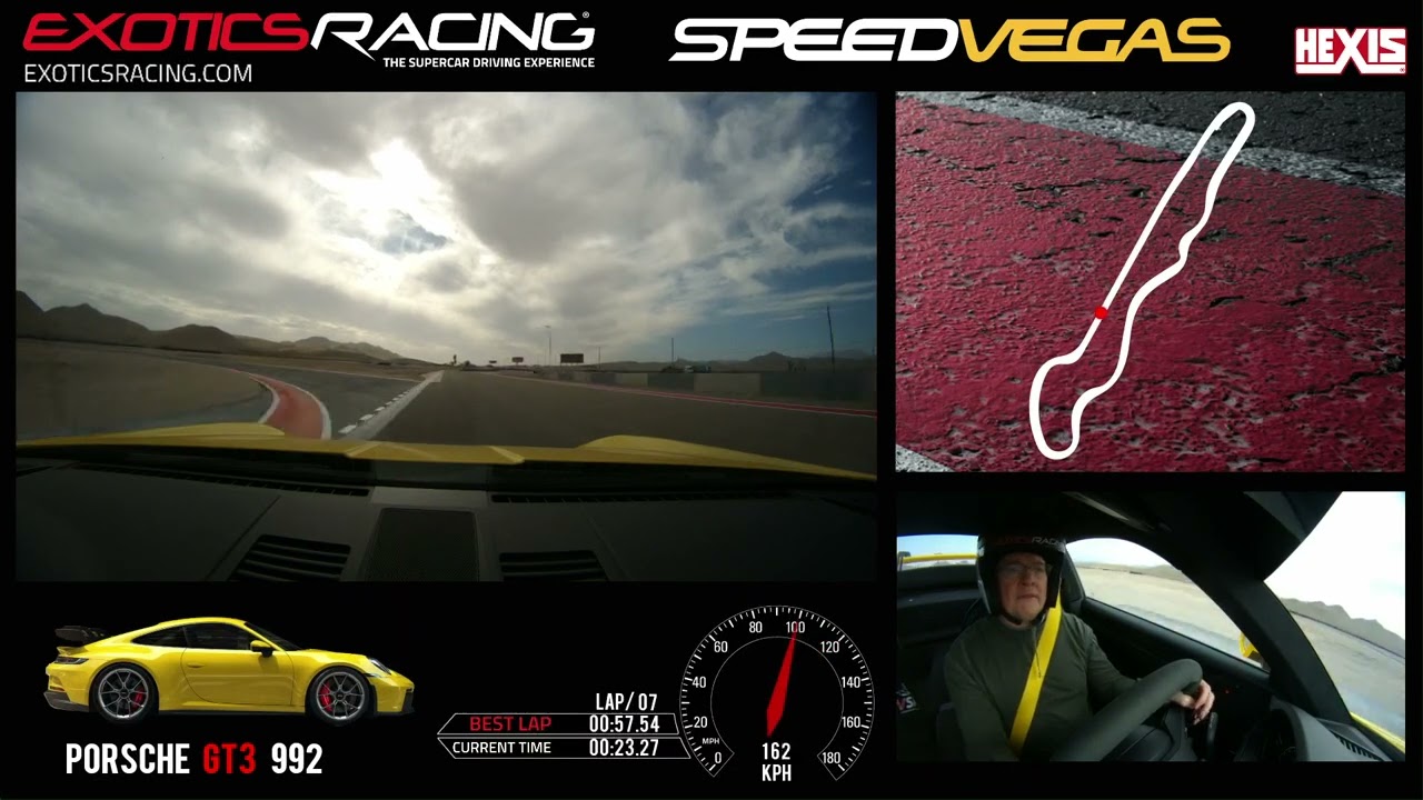 Speed Vegas Exotics Racing Porsche 992 911 GT3, 56.98 lap time