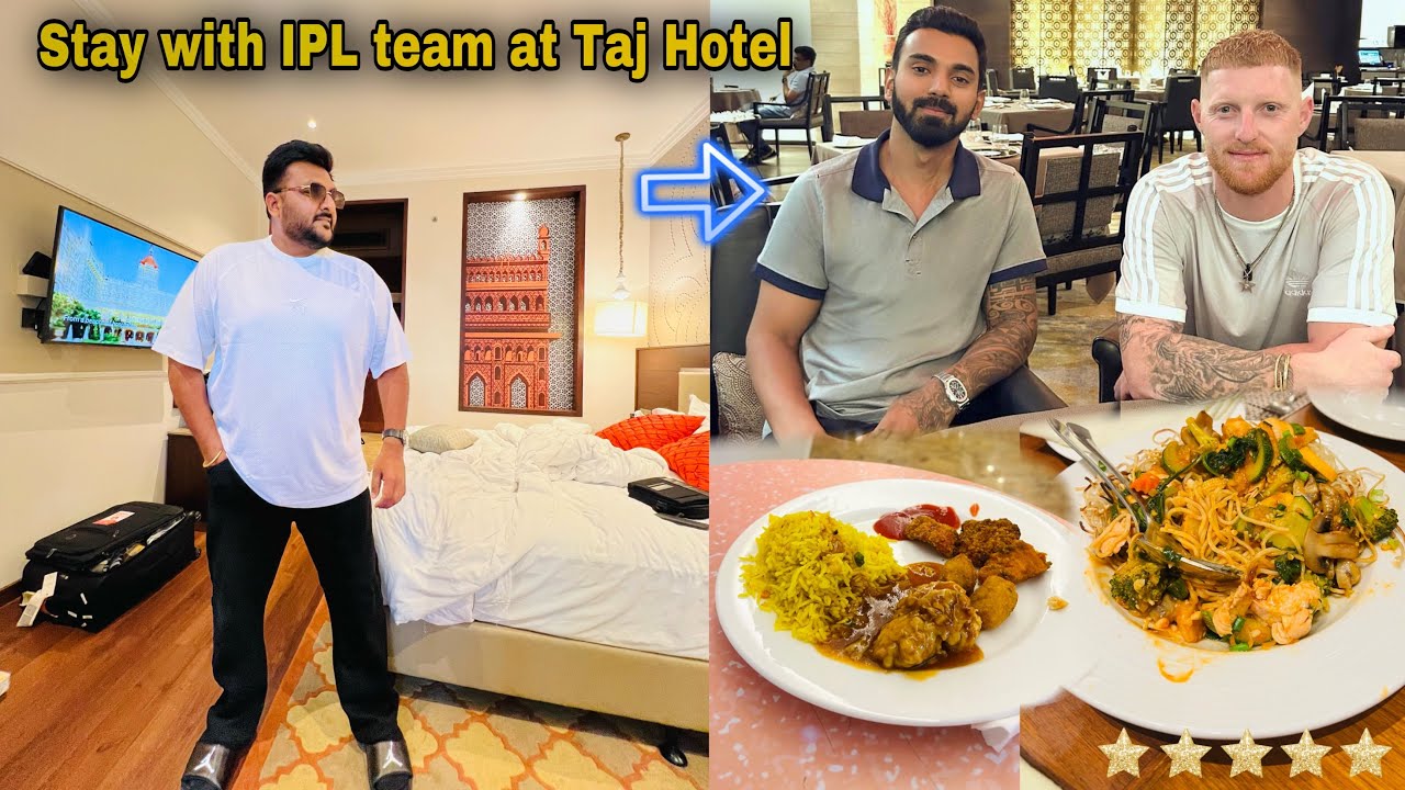 My luxurious stay at Taj Mahal Hotel Lucknow with IPL team || Delicious 5star food ||