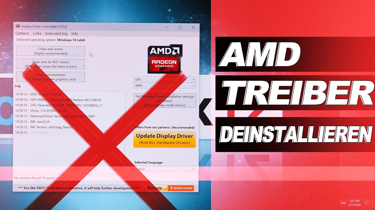 How to: Grafik-Treiber DEINSTALLIEREN (AMD)