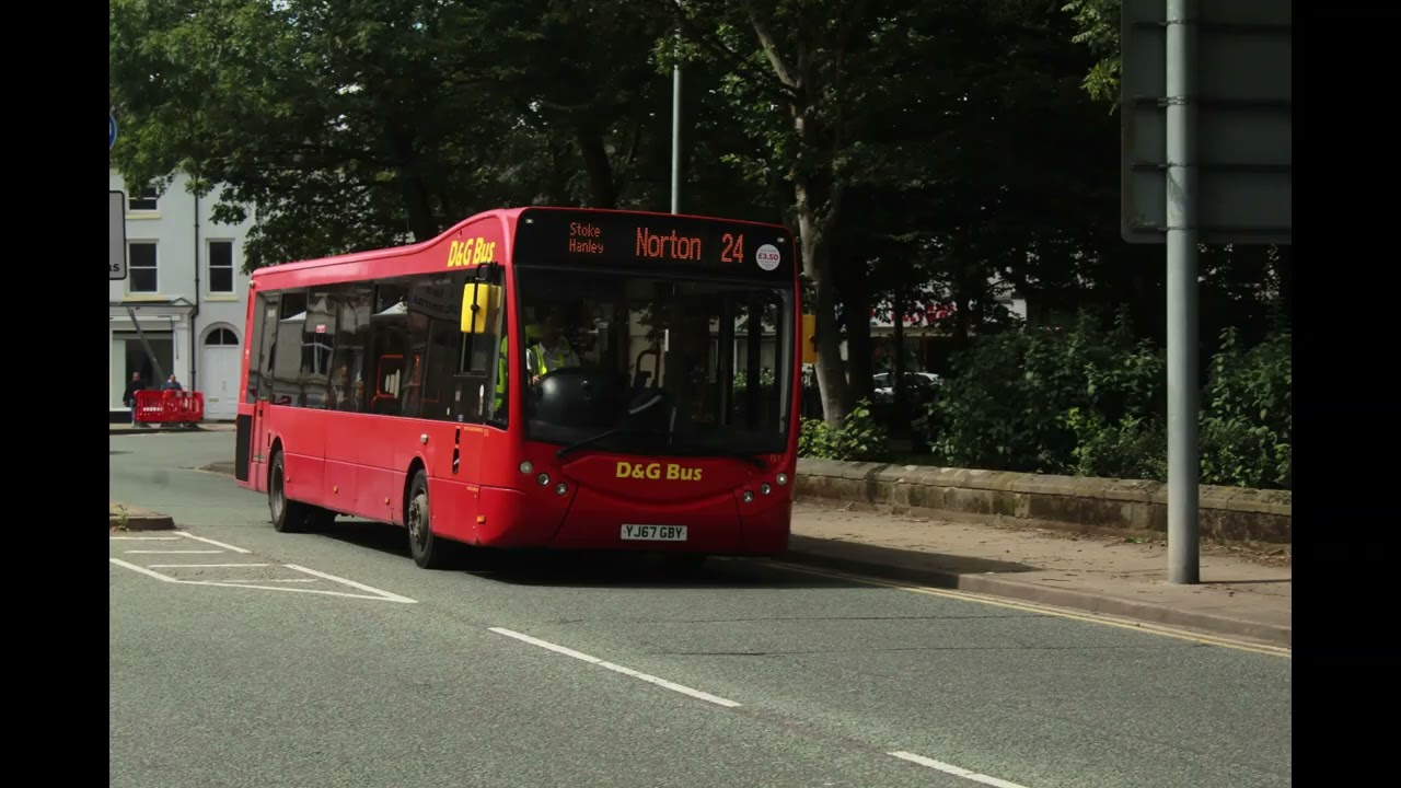 D&G Buses in Stoke Town Centre Saturday 29th July 2023