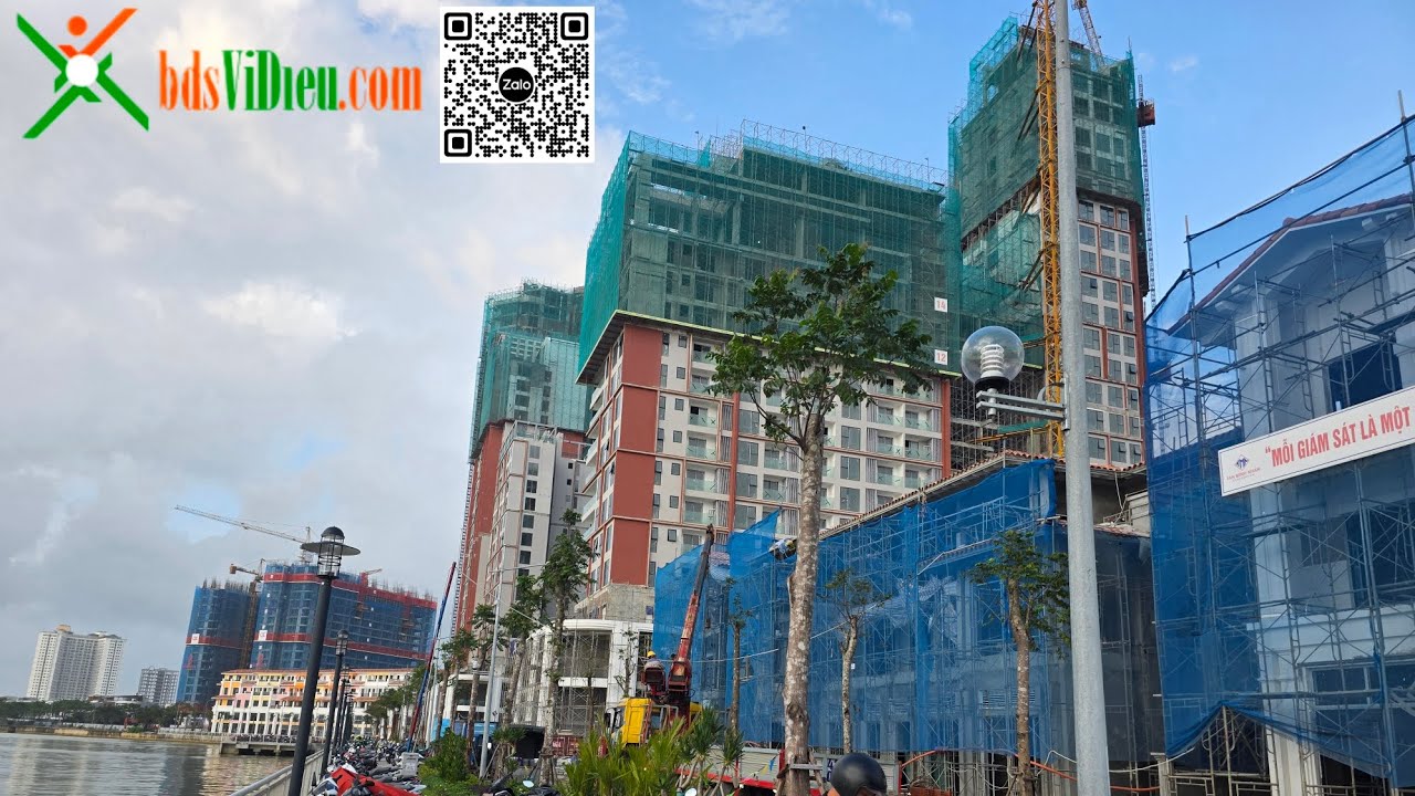 Cập nhật tiến độ dự án TỔ HỢP SUN SYMPHONY RESIDENCE BÊN BỜ SÔNG HÀN: KĐT Semi – Compound đầu tiên