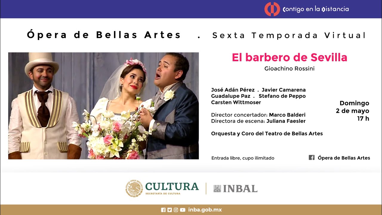 El barbero de Sevilla, de Gioachino Rossini / Compa&ntilde;&iacute;a Nacional de &Oacute;pera / INBAL / M&eacute;xico