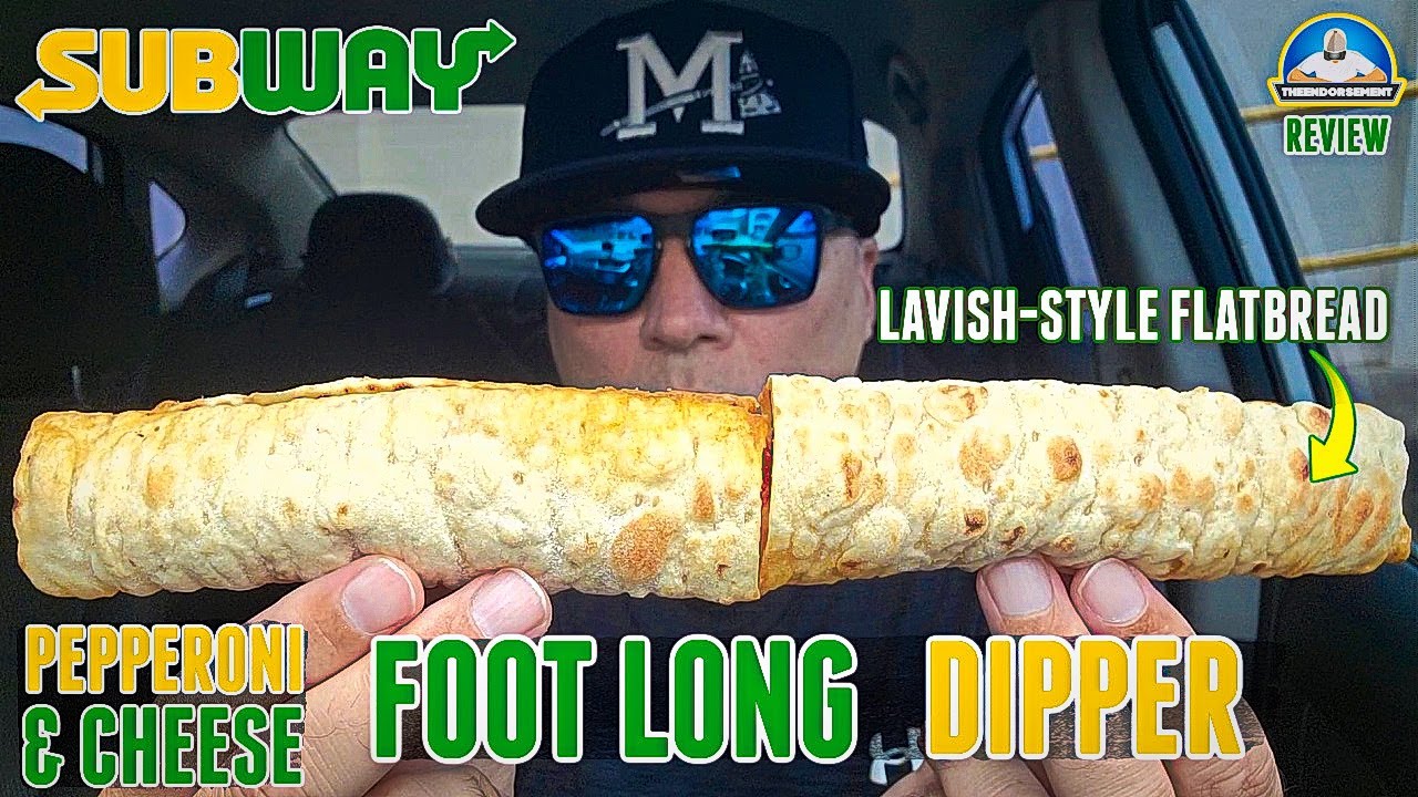 Subway® Footlong Dippers Review! 📏🐖🧀 | Pepperoni & Cheese? | theendorsement