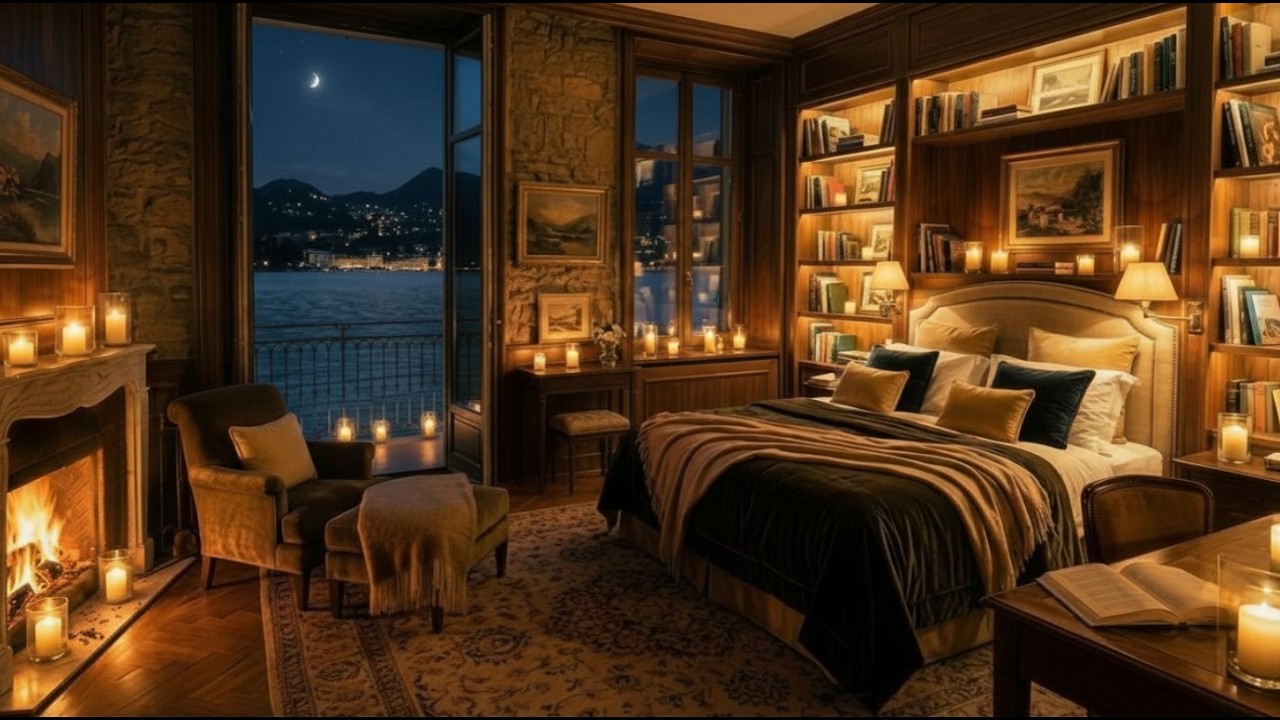 Lake Como Private Retreat | Flickering Candlelight & Tranquil Ambient Atmosphere