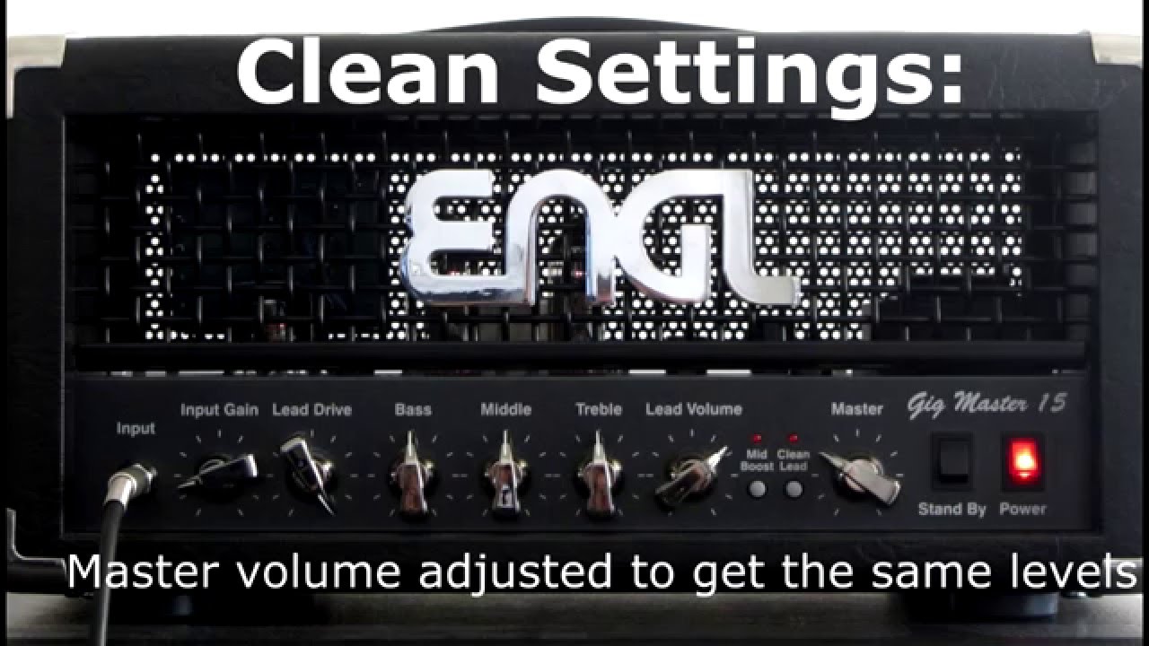 ENGL Gigmaster 15 - Tones at different power levels?