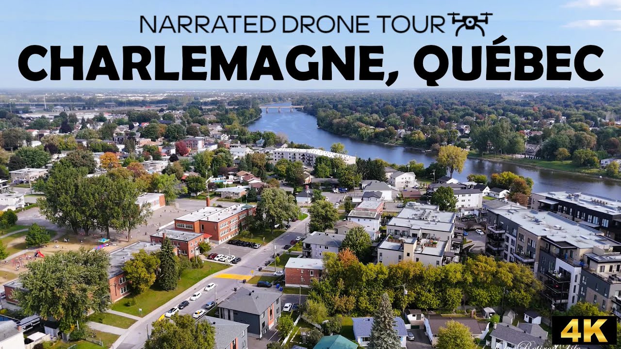 ⚜️Exploring Charlemagne, Québec 🇨🇦 | Stunning 4K Aerial Views with DJI Mini 4 Pro! 🚁✨