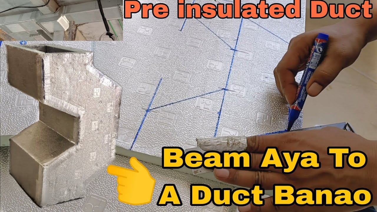 U Shape Duct बनाना देखे Use For Beam Area
