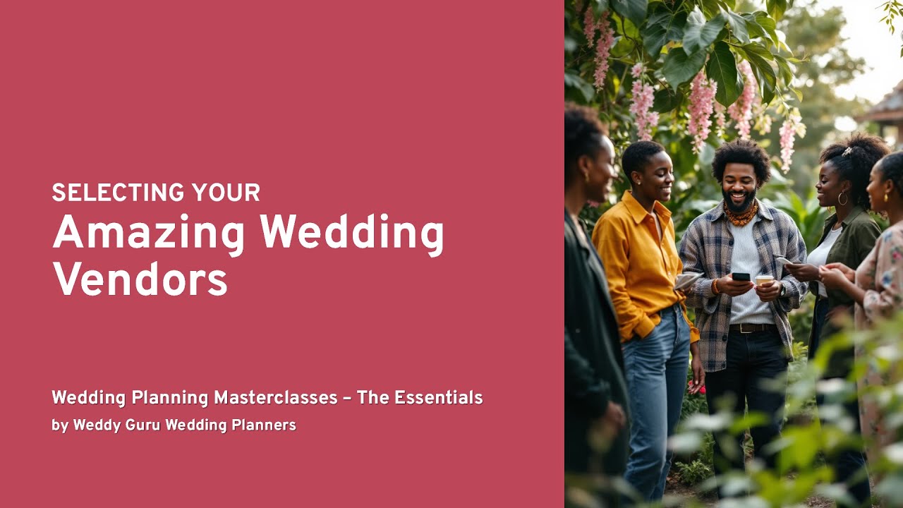 08. Selecting Wedding Vendors - Wedding Planning Masterclass By Niyara Weddings