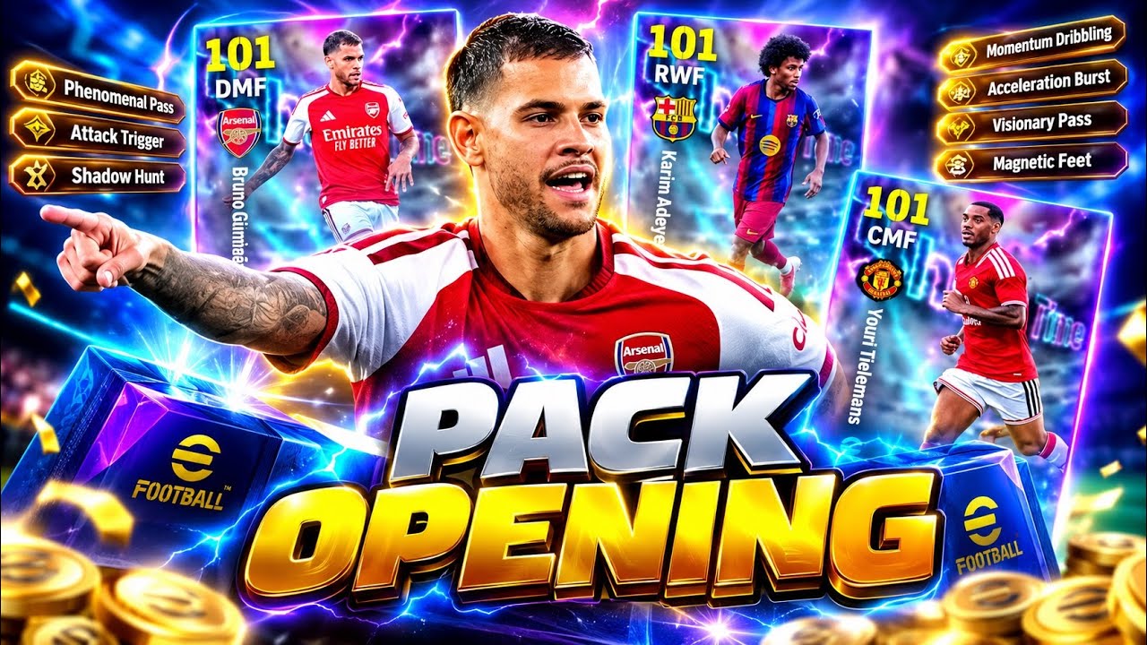 PACK OPENING em BUSCA de BRUNO GUIMAR&Atilde;ES no eFootball 27 Mobile 