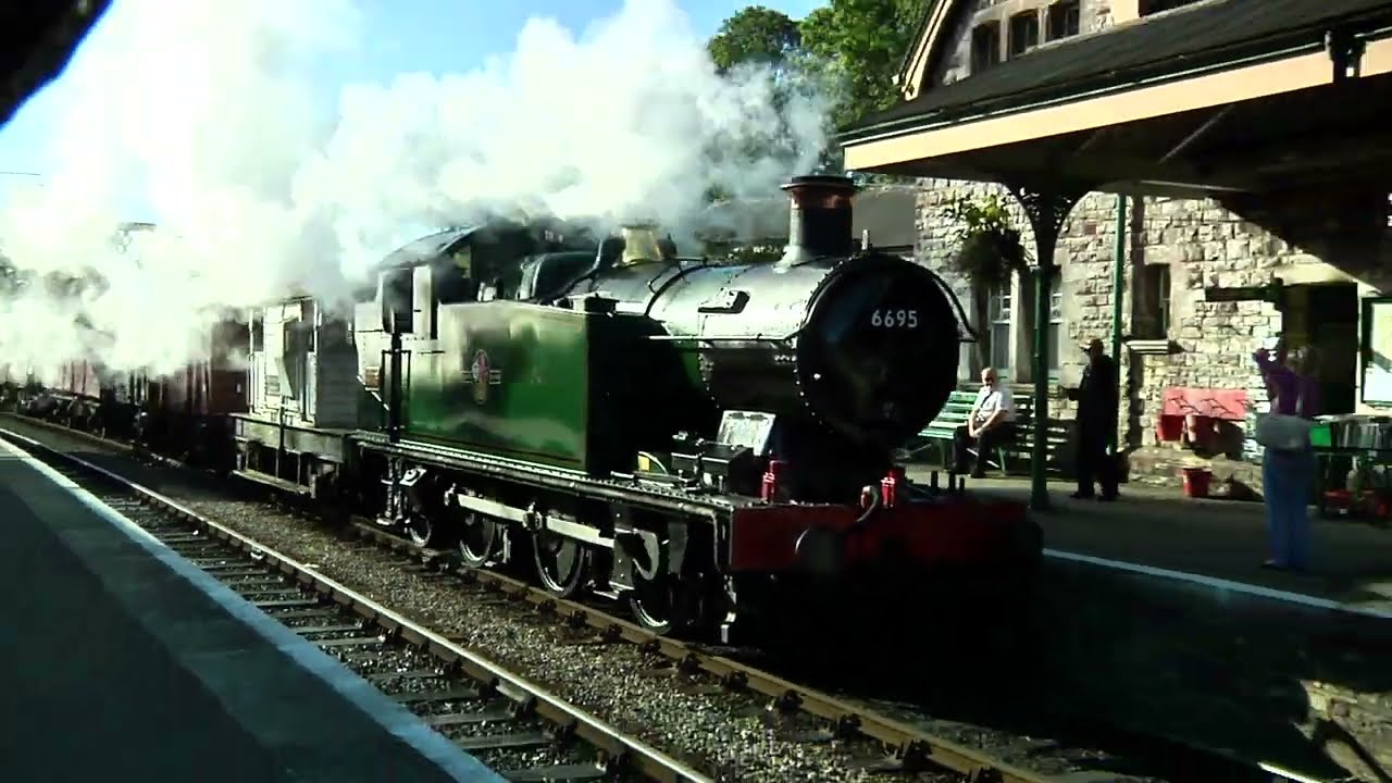 GWR '5600 Class' 0-6-2T No' 6695 with a local pick-up freight