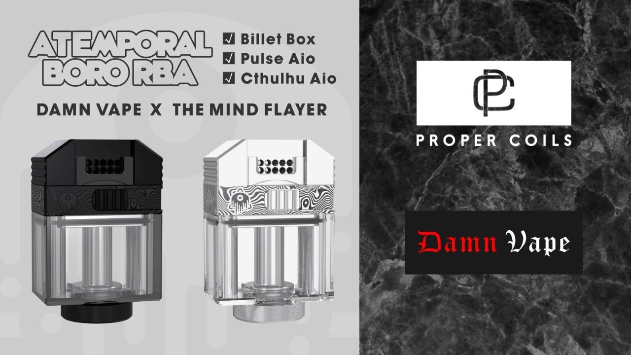 Atemporal Boro RBA | Damnvape x The Mind Flayer | Устройство с сеткой, которое действительно хорошо