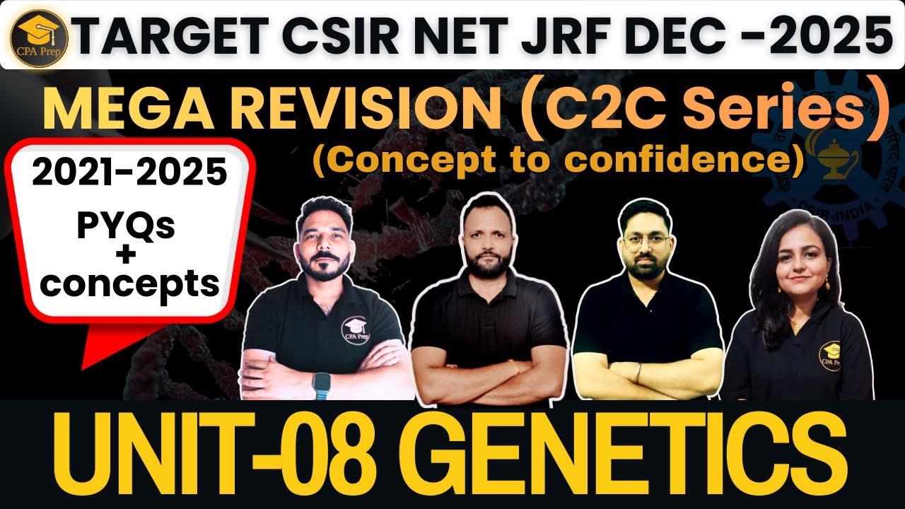 PYQs  (2021-2025)  Inheritance Biology: Revision | CSIR NET Life sciences #drajitrai