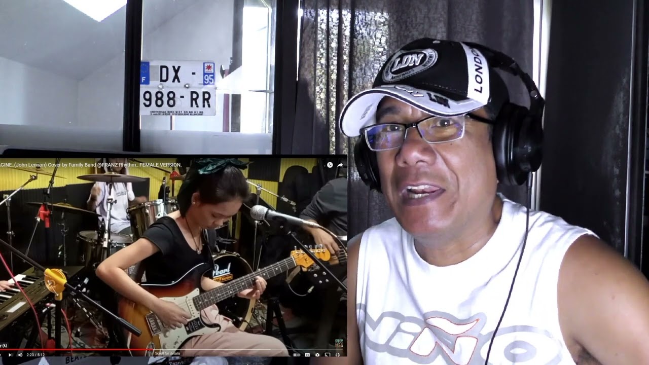 Imagine by John Lennon,Cover Version of FRANZ RHYTHM,my Reaction Video,@aboutlifeandmusic_0918