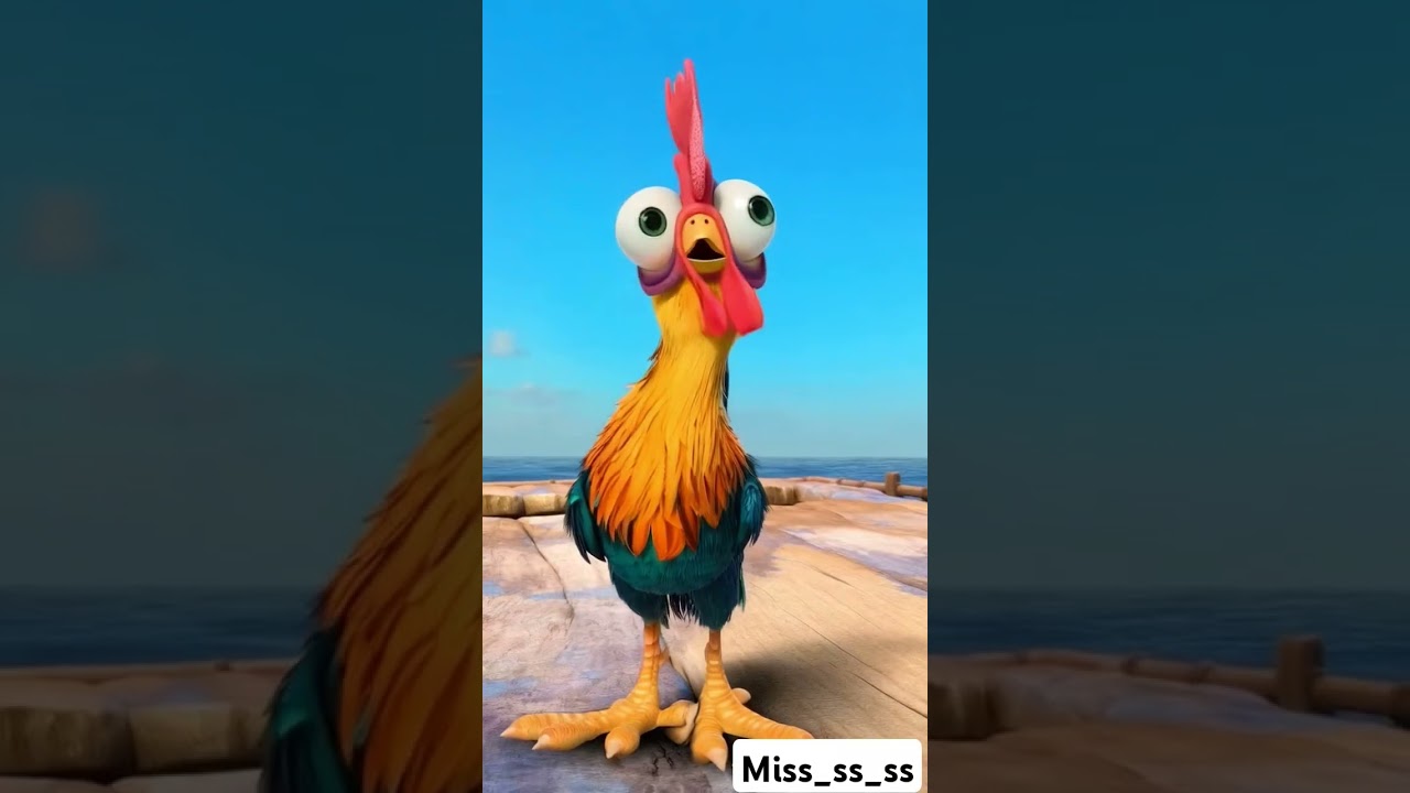Heihei The Funniest Rooster in Moana #Moana #Heihei #Disney #FunnyMoments #ChickenComedy #animation