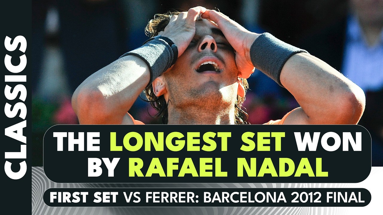 The LONGEST Set Rafael Nadal Won In His Career! 🥵 | Barcelona Final 2012 Final First Set vs Ferrer