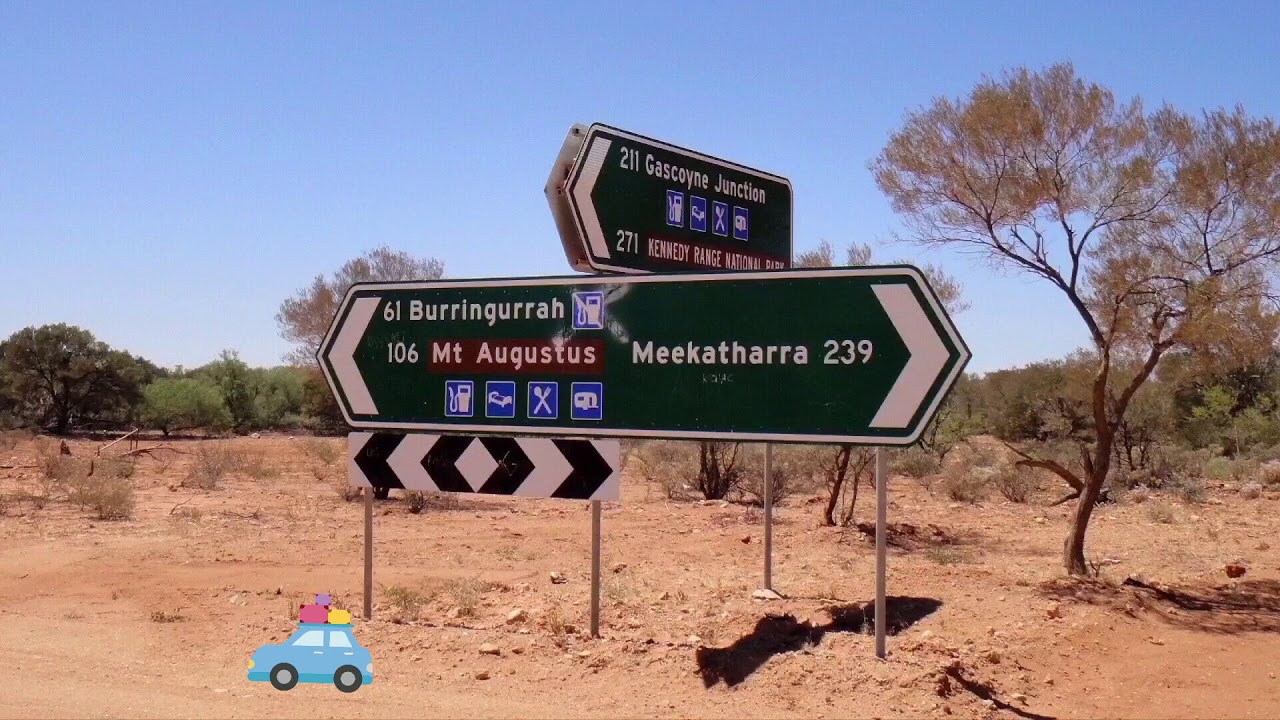 Drive from Meekatharra to Mount Augustus, Western Australia