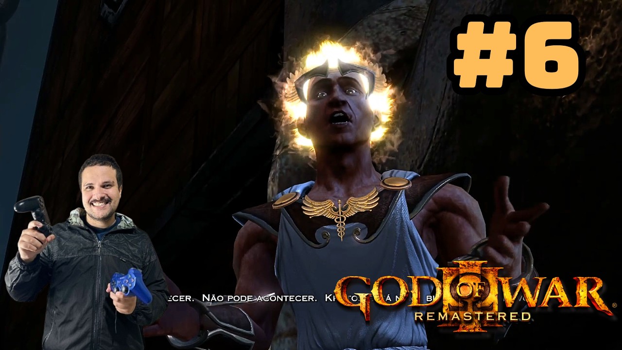GOD OF WAR 3 REMASTERED -  KRATOS VS HERMES O DEUS MENSAGEIRO - MODO HARD #6 | JVG