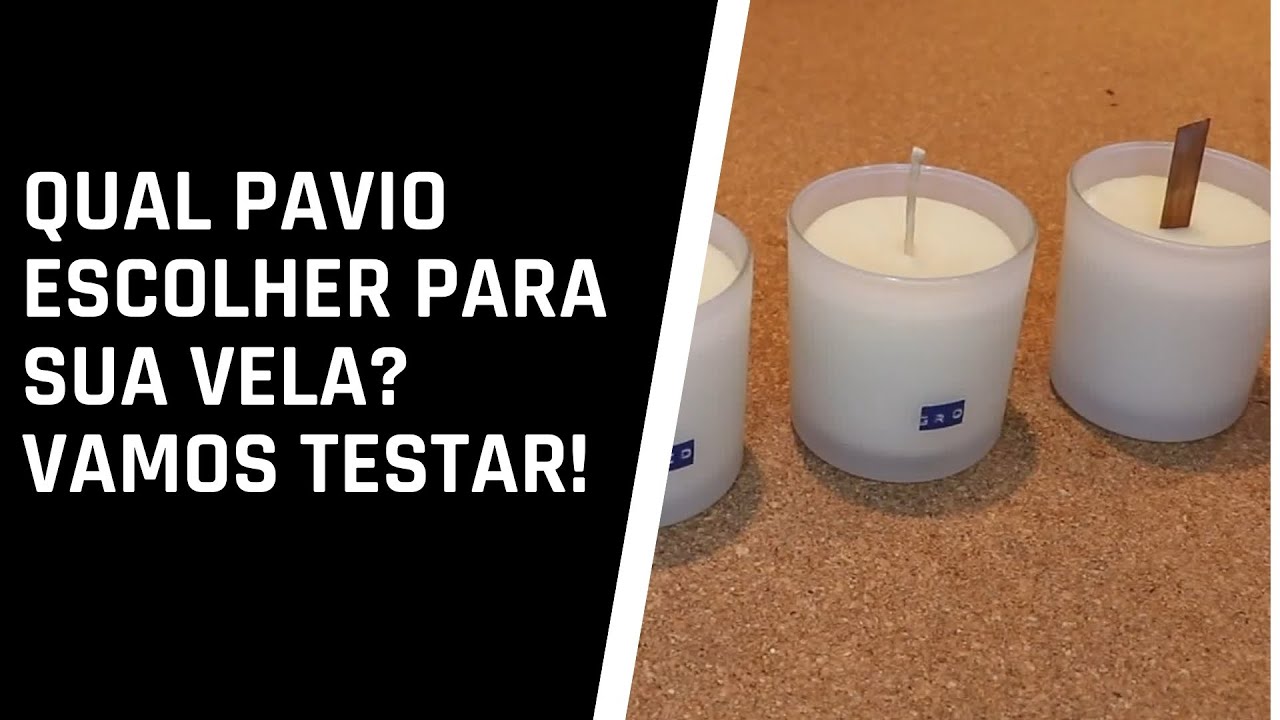 COMO ESCOLHER O PAVIO IDEAL PARA SUAS VELAS!