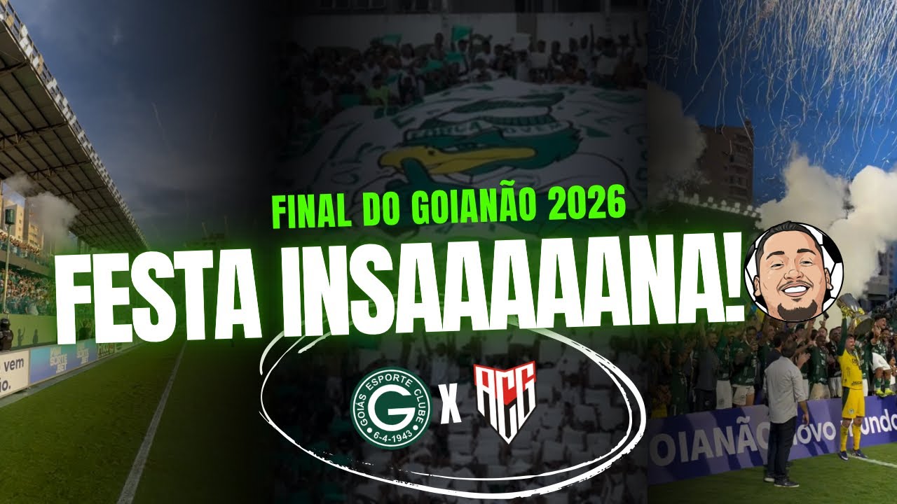 GOI&Aacute;S CAMPE&Atilde;O GOIANO! OLHA A FESTA DA TORCIDA 
