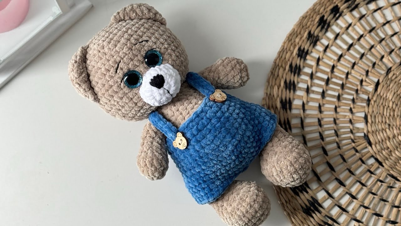 Amigurumi kolay ayıcık yapımı💙2/2 Eng subtitle (body,overalls,gövde,tulum)#amigurumitutorial #bears
